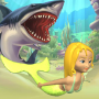 icon Shark Attack Mermaid