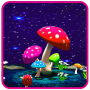 icon 3D Mushroom Night Live Wallpaper